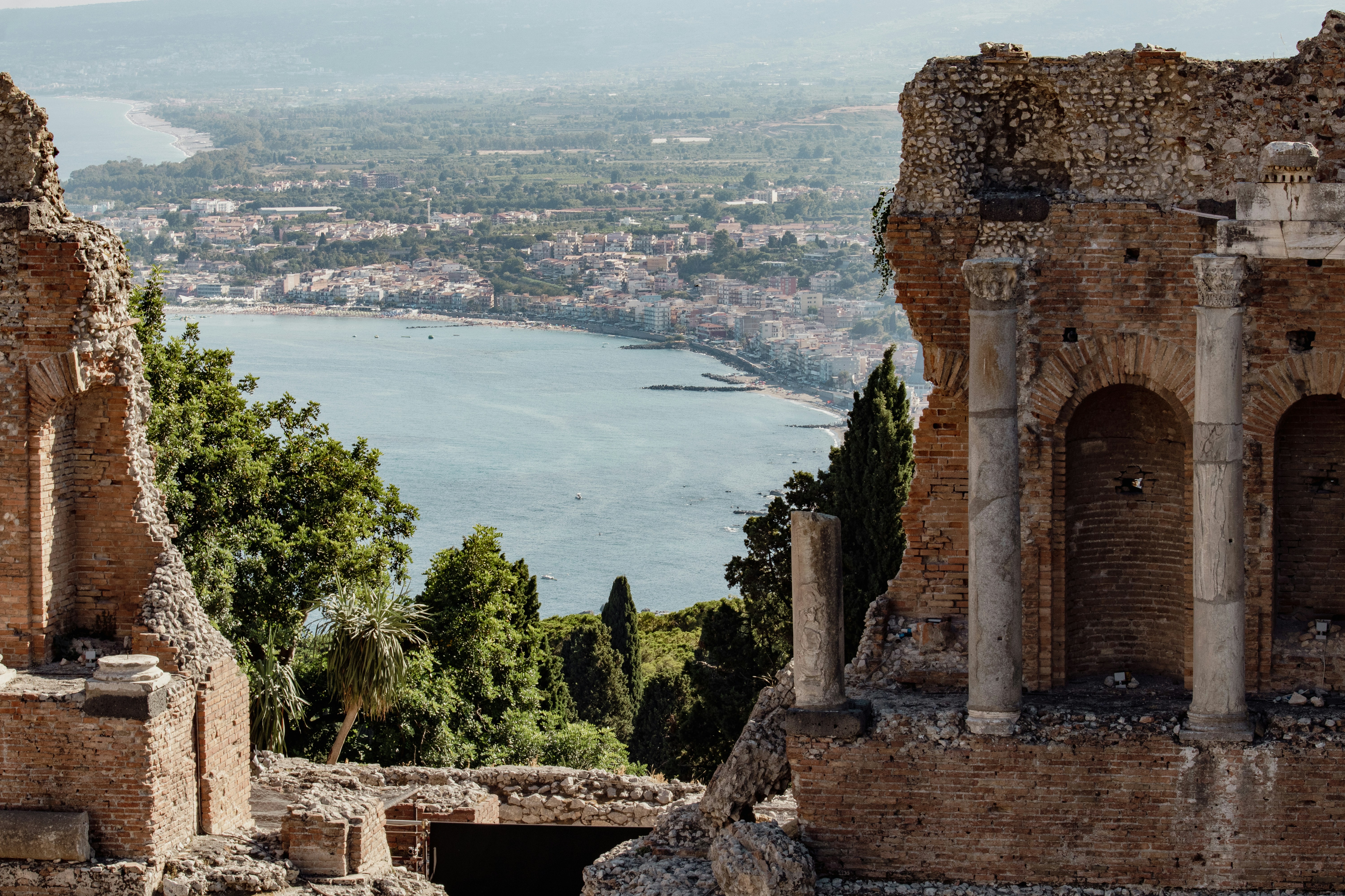 Griechisches Theater von Taormina mit Blick auf den Ätna